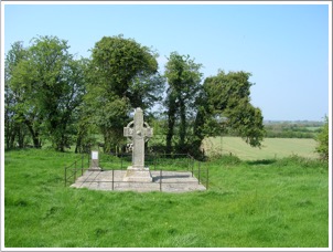 Kilree monastery and cross, County Kilkenny, Ireland, east face