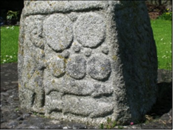 Castledermot, County Kildare, Ireland, North Cross, South side, base
